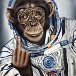 astronaut chimpanzee
